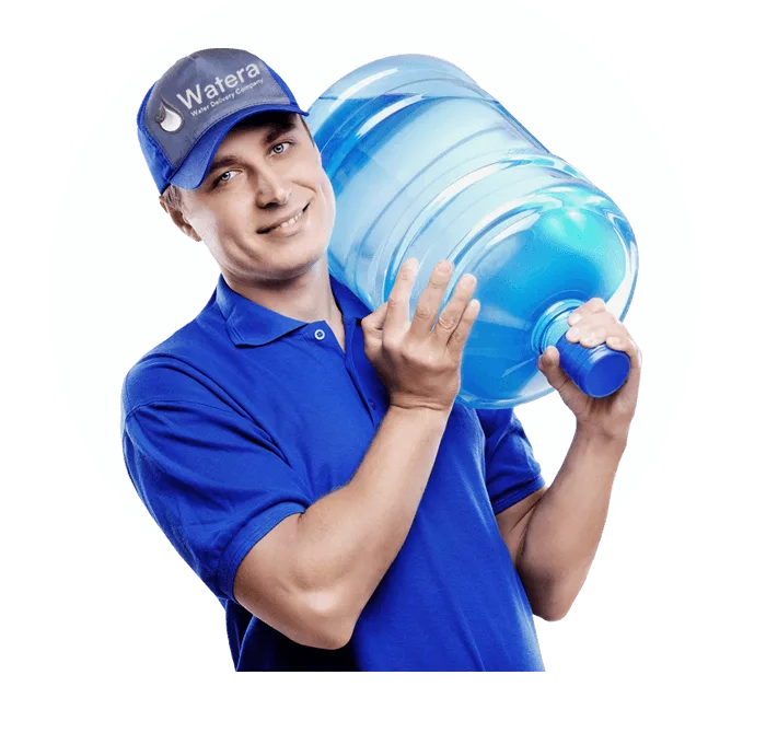 Courier with water jar